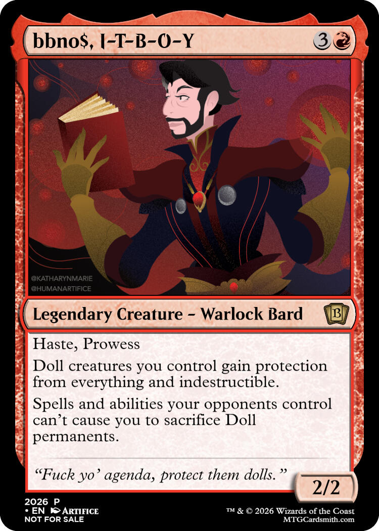 BBNO$ MTG Giveaway Card