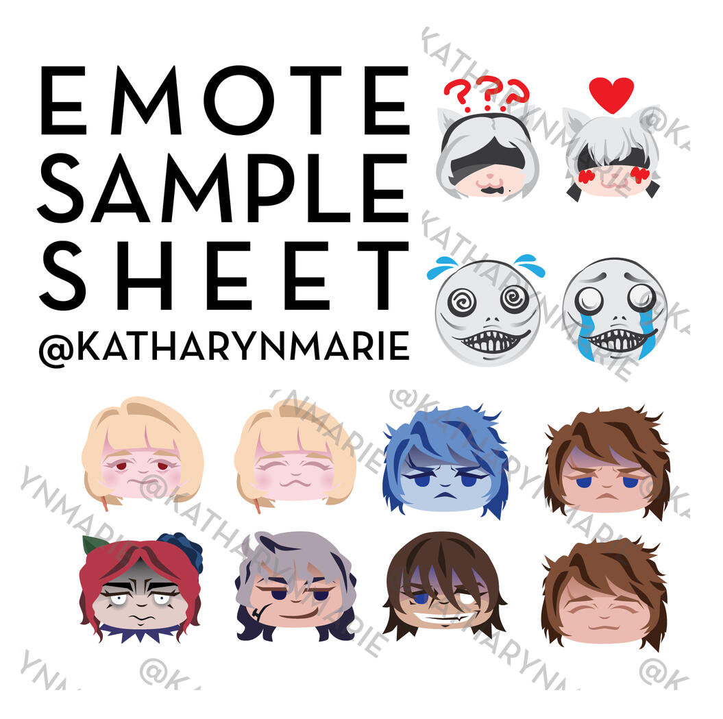 Emote Sample Sheet